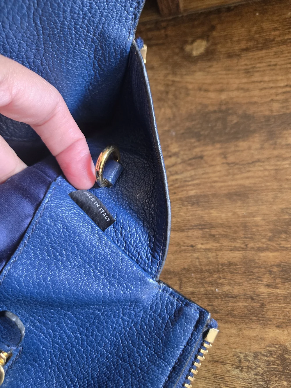 Miu Miu Navy Leather Top-Handle Satchel